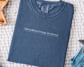 Alpha/Beta/Omega Dynamics Fanfiction T-shirt | Omegaverse Fandom T-shirt | Smut Reader-gåva | Minimalistisk Romantik Bokt-T-shirt