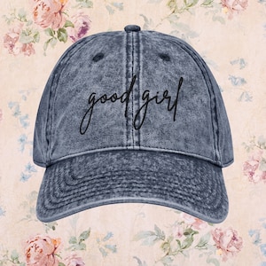 Good Girl Vintage Embroidered Cap | Smut Reader Gift | Bookish Dad Hat | Romance Reader Gift