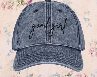 Good Girl Vintage Embroidered Cap | Smut Reader Gift | Bookish Dad Hat | Romance Reader Gift