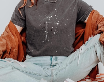 Libra Constellation Shirt: Comfort Colors Zodiac Tee
