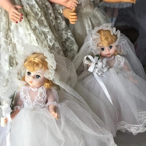 Pair of Madame Alexander Wendy Bride Dolls
