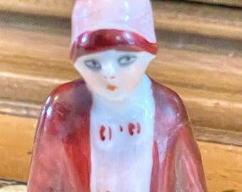 Antique Porcelain Pincushion Half Doll