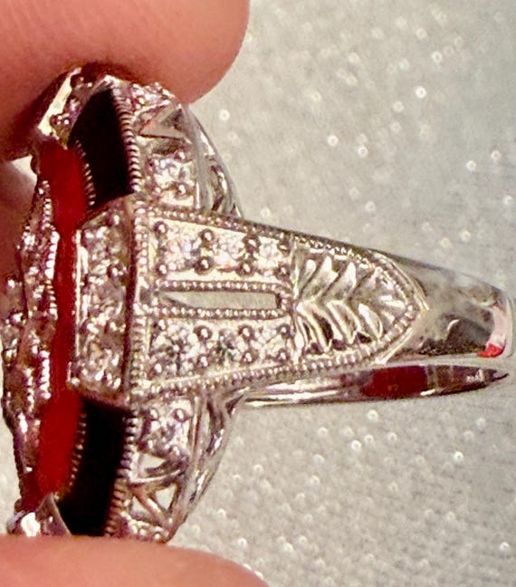 Vintage Art Deco Statement Ring - image 8