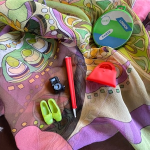 Rare! Barbie 1515 &quot;Tour Ins&quot; Accessories (Mattel 1969)