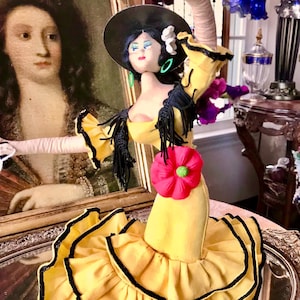 Handmade Cloth Flamenco Spanish Dancer Doll