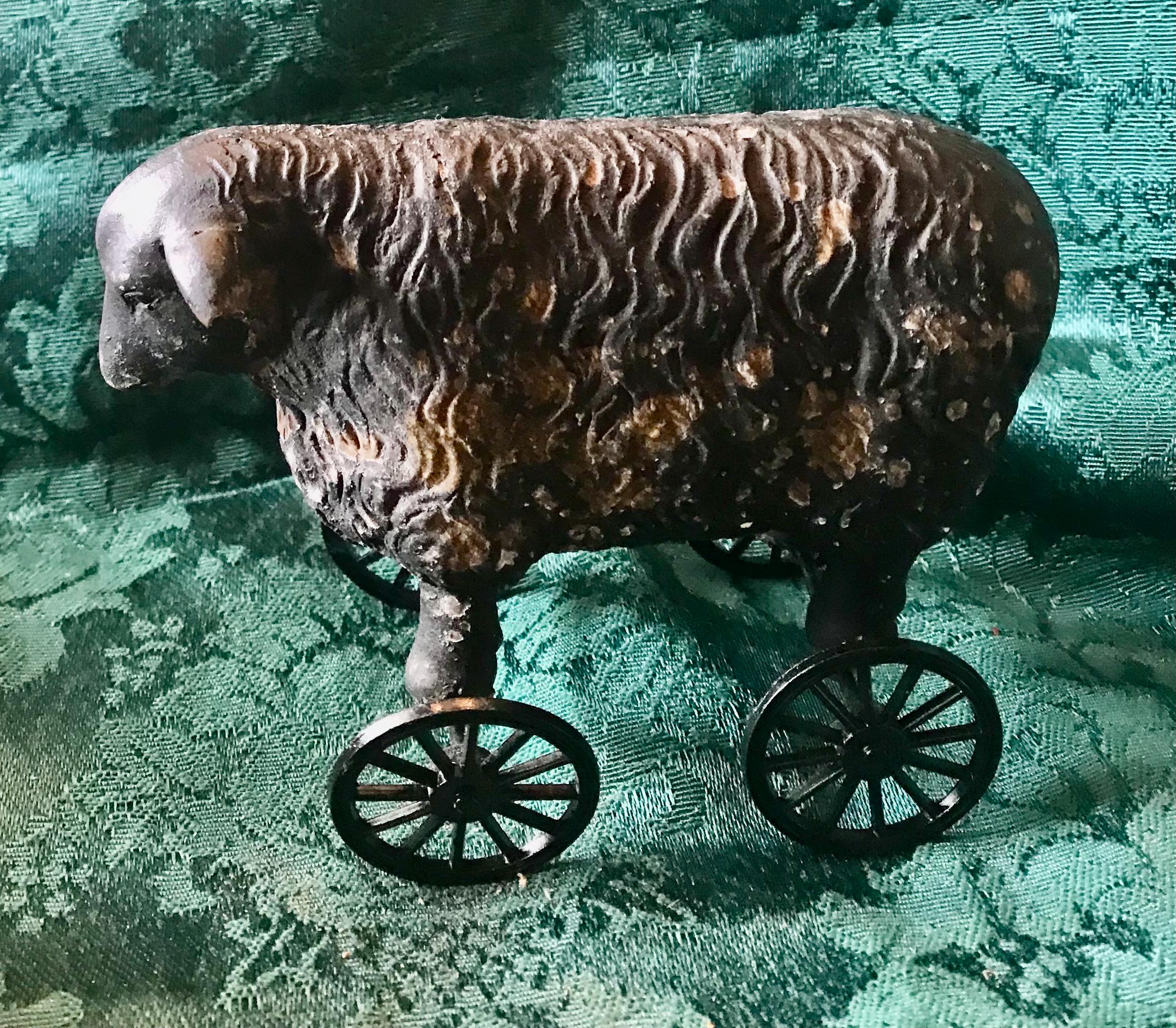 Vintage Bisque Doll and Toy Black Sheep - Etsy