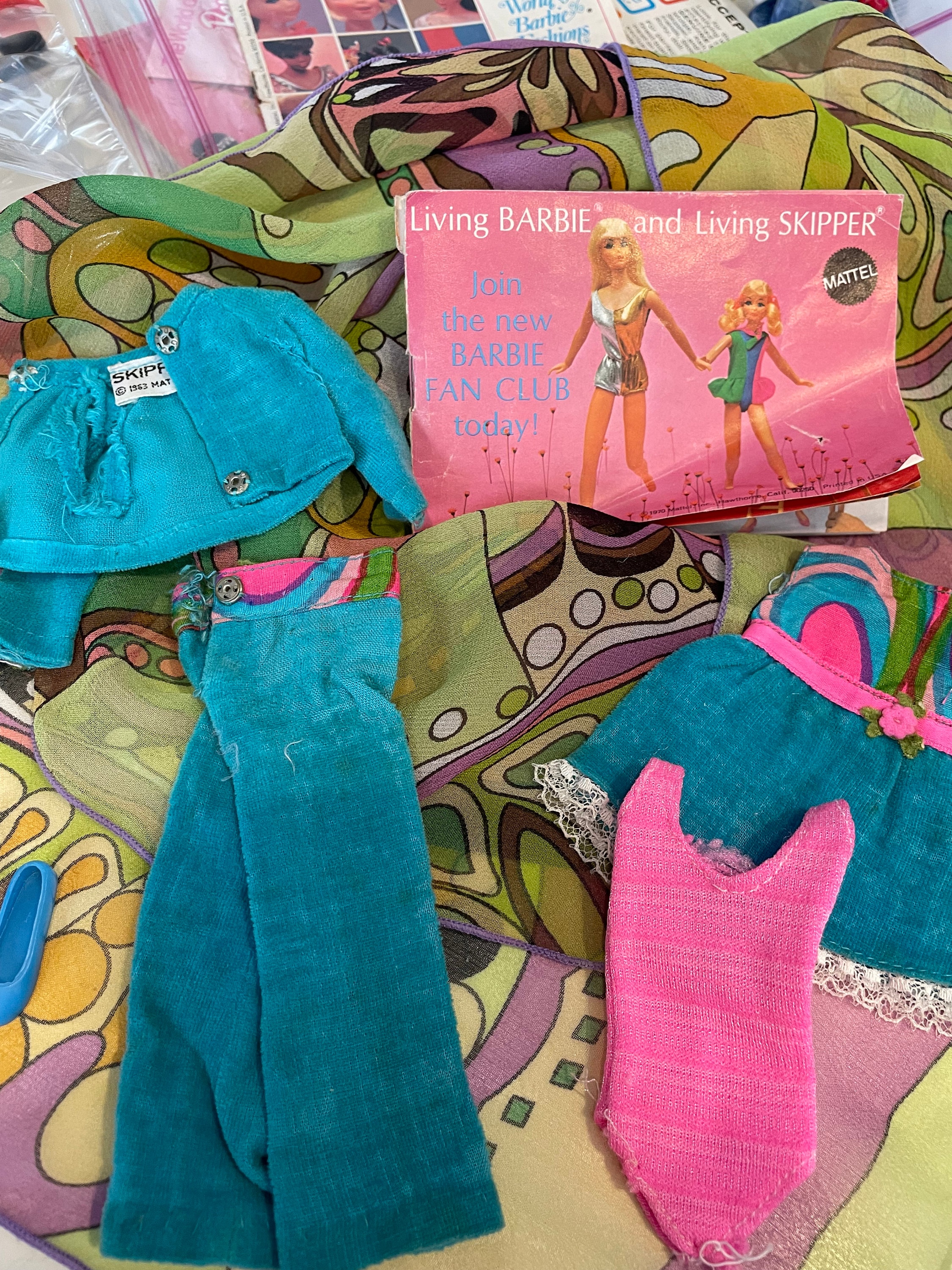 Barbie: Skipper VINTAGE Complete TRIPLE TREAT Outfit #1748