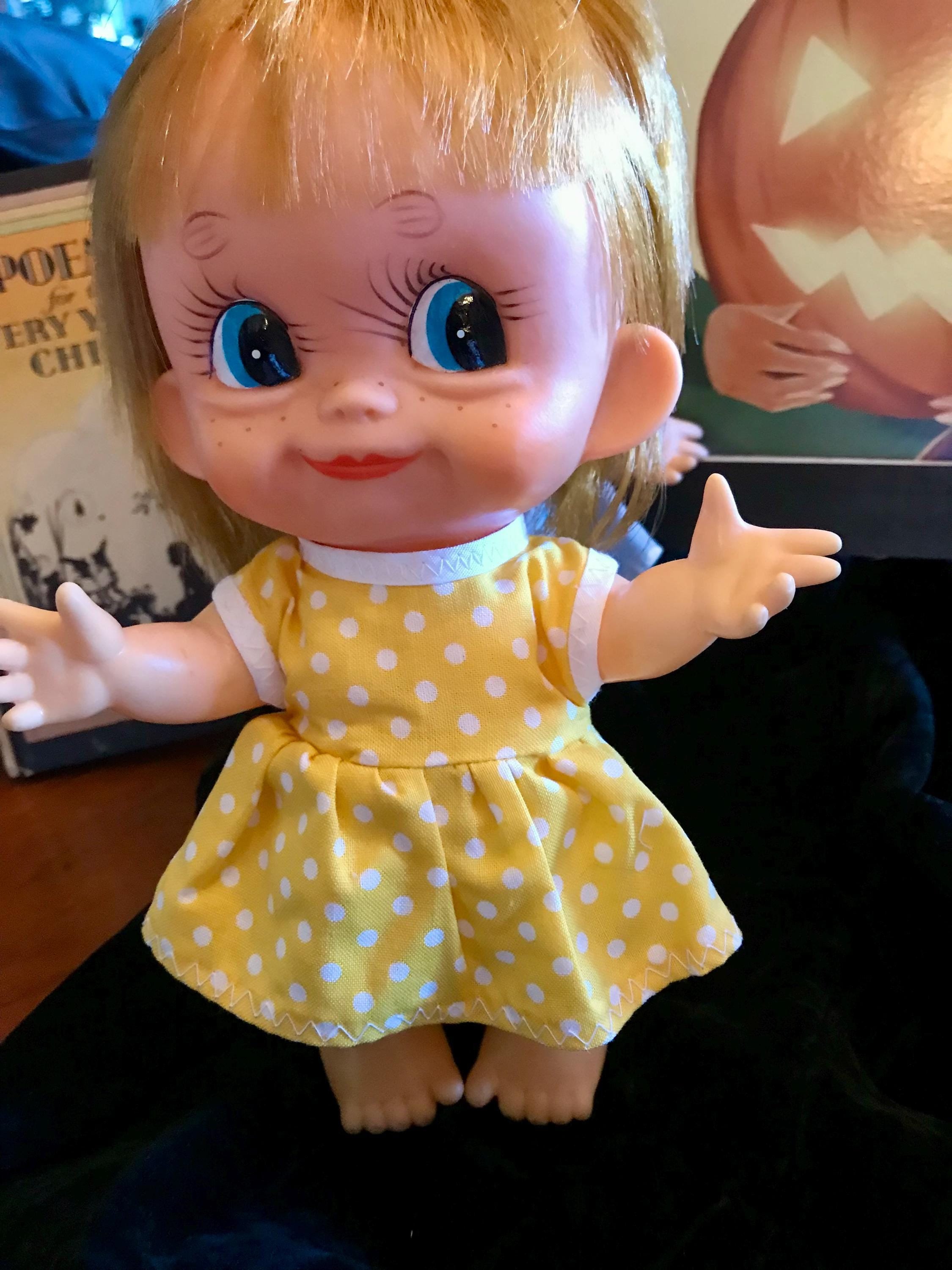 Vintage 1960's Vinyl Big Eye Character Dolls ( Japan) - Etsy