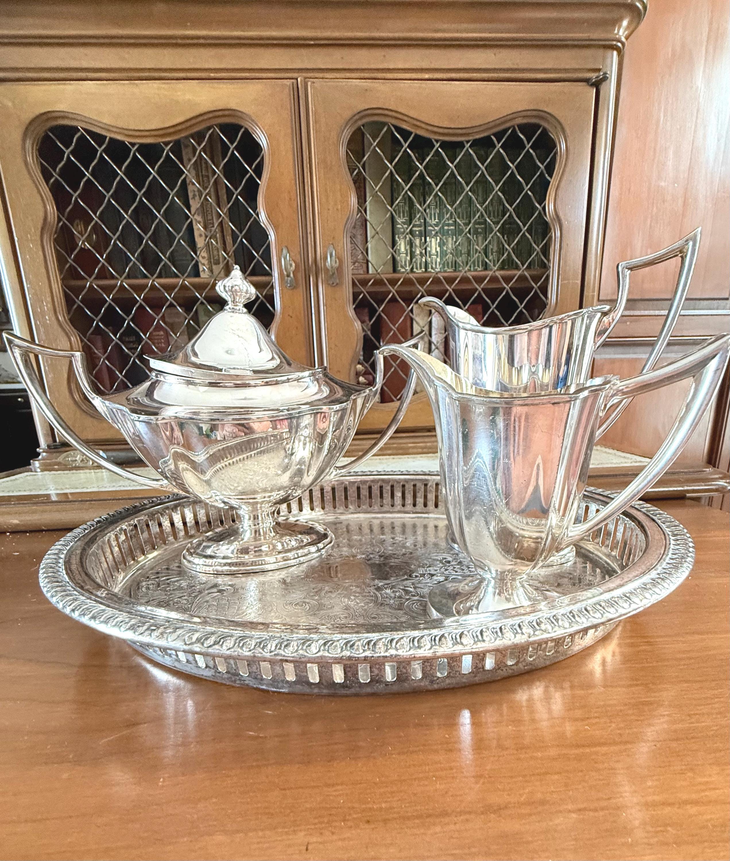 Silver Plate Tea Set Wilcox - Etsy