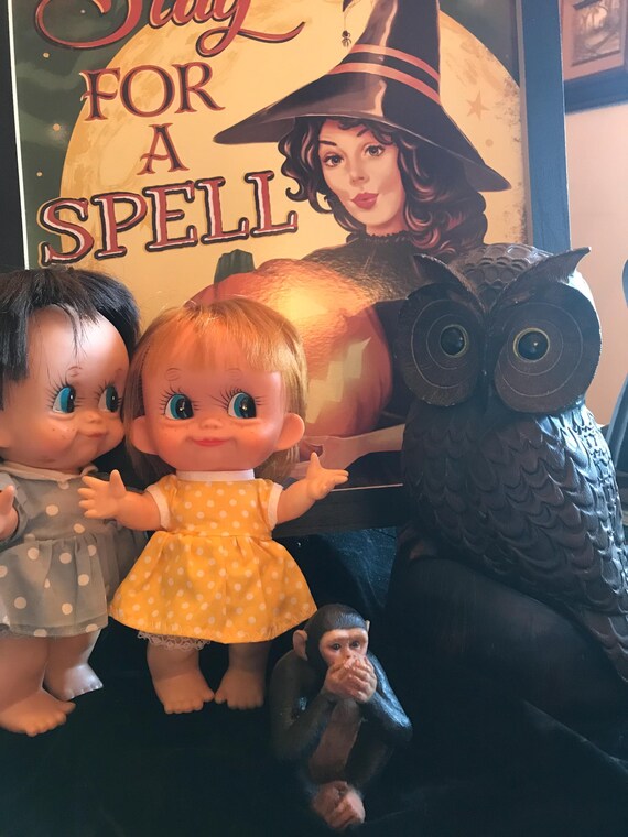 Vintage 1960's Vinyl Big Eye Character Dolls ( Japan) - Etsy