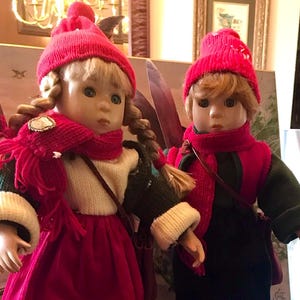 Scandinavian  Skier Dolls