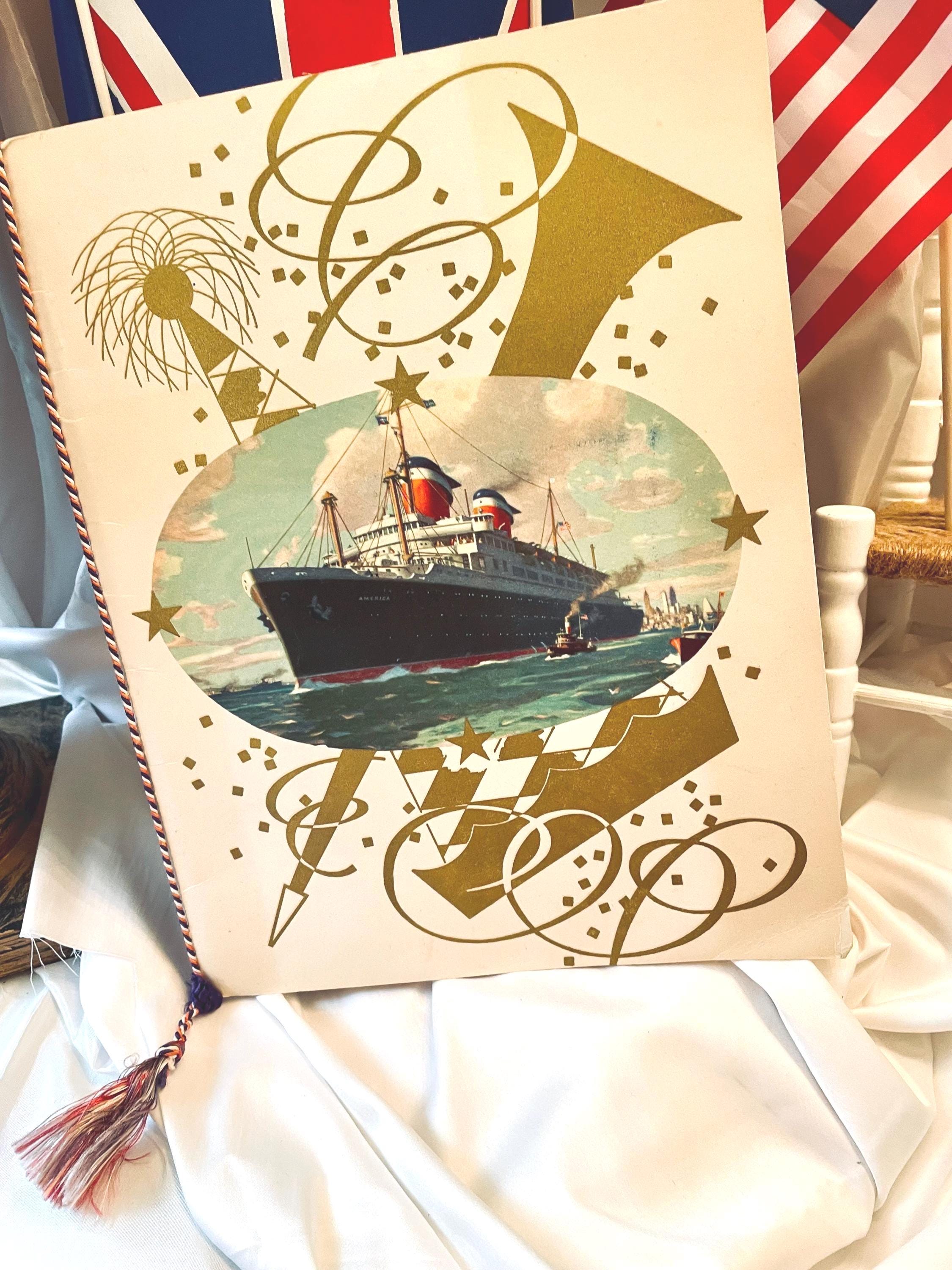 Vintage Cruise Ship Menus - Etsy