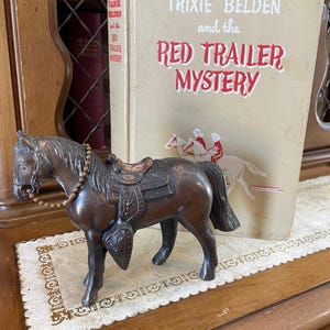 Antique Metal Western Horse Figurine