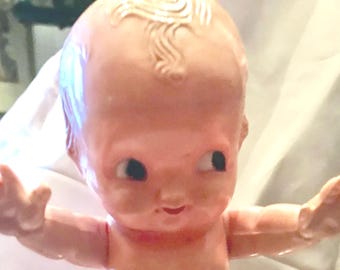 Kewpie Style Hard Plastic Doll (1950s)