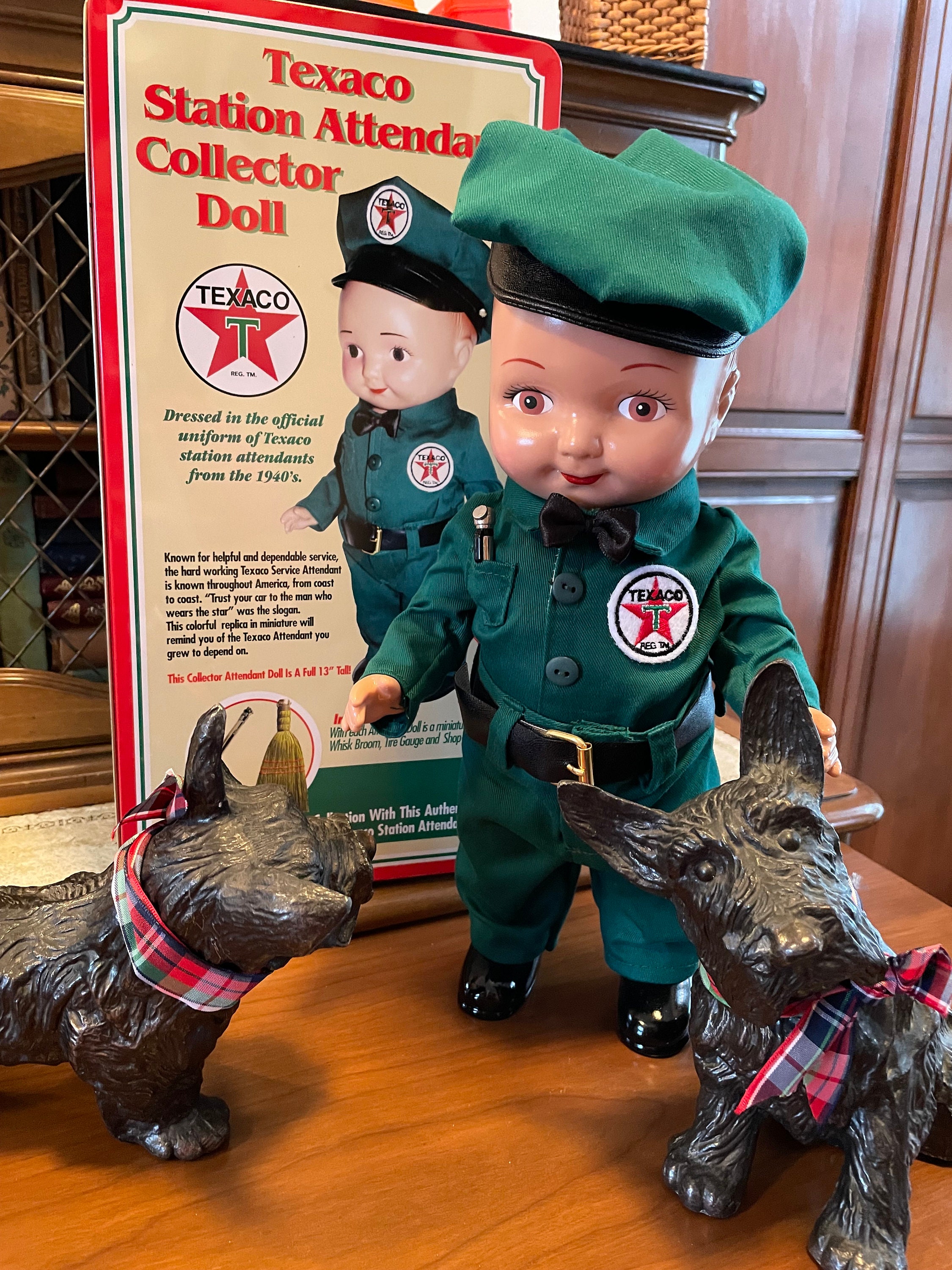 Texaco Buddy Lee Advertising Doll With Collectible Tin