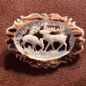 Elk Antler Brooch - Etsy display picture 2