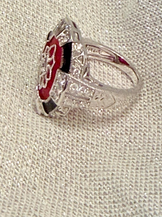 Vintage Art Deco Statement Ring - image 2