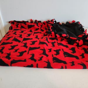 Fleece Tie Blanket---Dogs