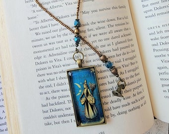 Handcrafted Witch Bookmark with Your Choice of Pendant