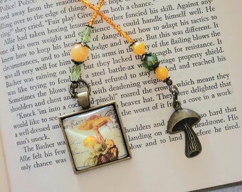 Mushroom Bookmark, Mycophoile Gift, Reader Gift, Fungus Bookmark