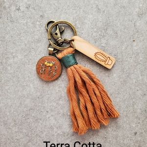 Boho Tassel Bag Charm, Now 7 Colors, Cactus Purse Clip, Southwest Style Purse Charm, Gift for Her,, Teacher Gift,, Mother Gift image 8