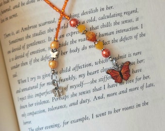 Tiny Butterfly Bookmark, Nature Lover Reader Gift