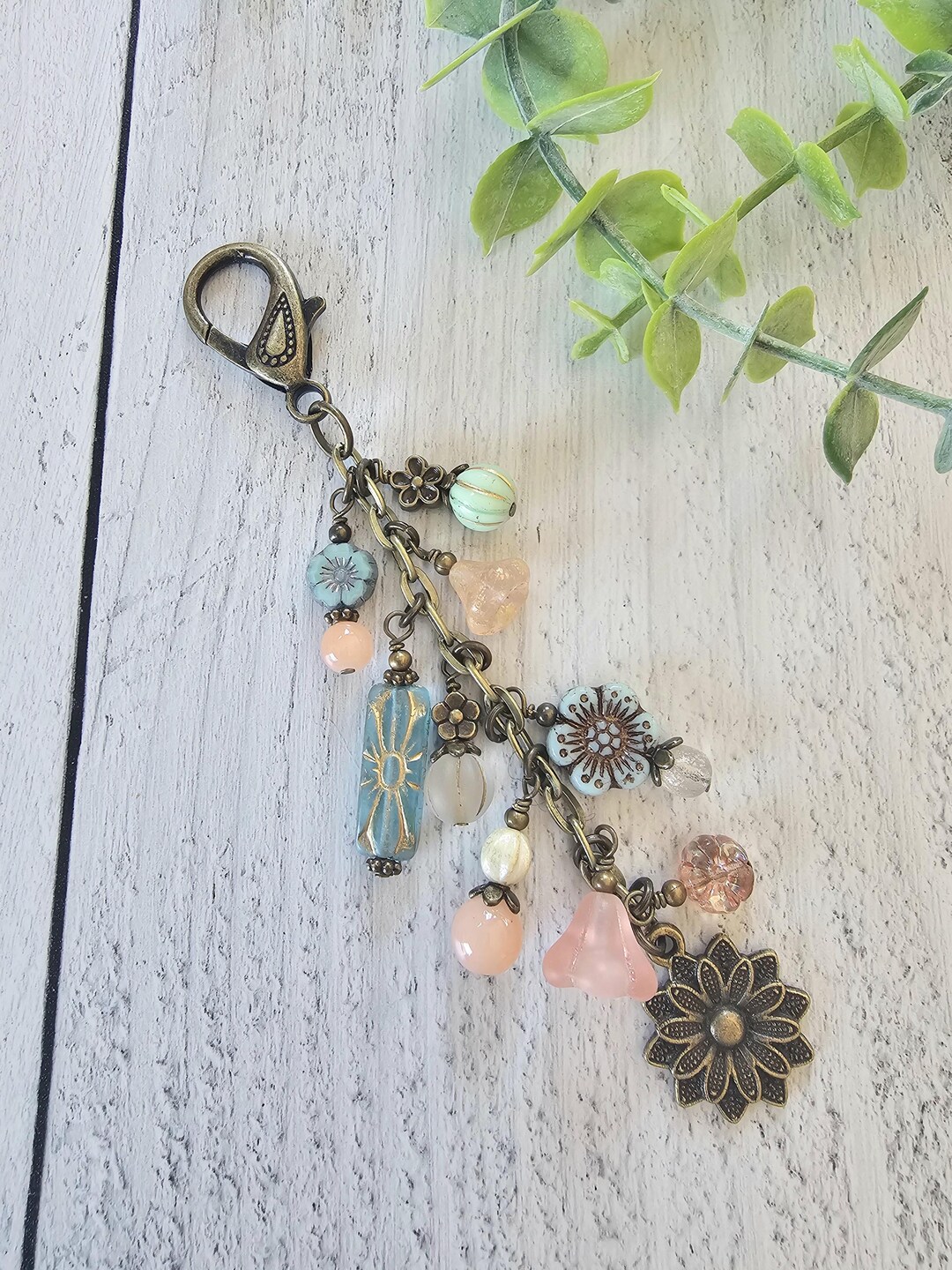 Boho Bag Charm ~ Flower