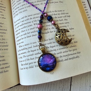 Galaxy Bookmark, Midnight Sky Bookmarker, Celestial Reader Gift