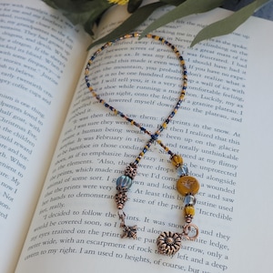 Bee Bookmark, Nature Honey Bee Bookmarker, Beaded Reader Gift, Book Lover, Gift for Her