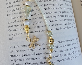 Dragonfly Beaded Bookmark, Gift for Readers and Book Lovers, Nature Theme