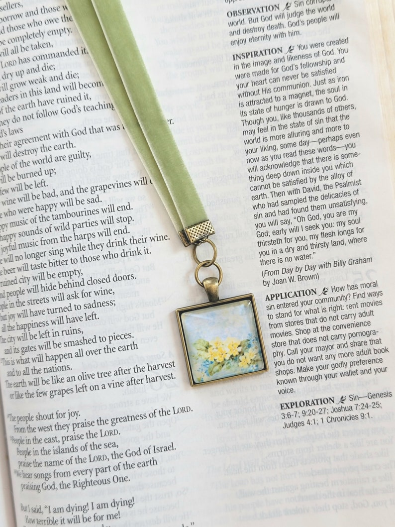 Multi-strand Velvet Bookmark, Bible, Cook Book, Hold Multiple Pages at Once, Gift for Her,, Teacher Gift, image 2