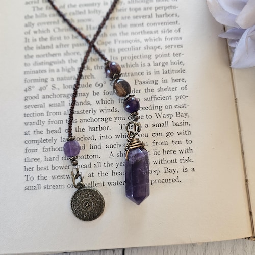 Amethyst Crystal Point Bookmark, Gemstone Bookmarker, Reader Gift