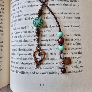 Boho Bookmark, Unique Beaded Bookmarker, Reader Gift, Book Lover Accessory, Mother Gift, Mother Gift