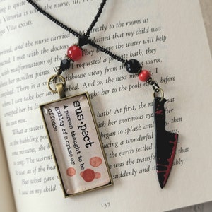 True Crime Bookmark Gift for Book Lovers, Murder Mystery Thriller Reader Gift