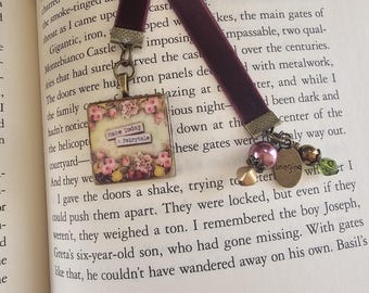 Fairytale Bookmark, Fairy Tale Velvet Ribbon Page Holder, Book Lover Gift, Velvet Ribbon, , Teacher Gift,