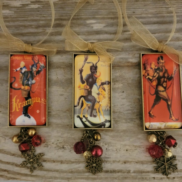 Krampus Christmas Ornaments, Horror Fan Gift, Horror Christmas Decor