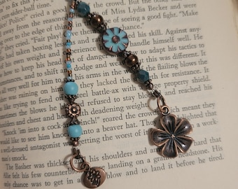 Boho Daisy Bookmark, Flower Bookmarker, Nature Theme, Bookmark