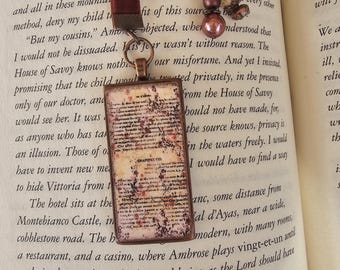 Copper Velvet Ribbon Bookmark, Bookworm Idea, Gift for Her, , Teacher Gift,, Mother Gift