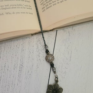 Boho Beaded Bookmark, Bohemian Style Book Marker, Reader Gift image 4