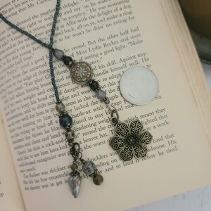 Boho Beaded Bookmark, Bohemian Style Book Marker, Reader Gift image 5