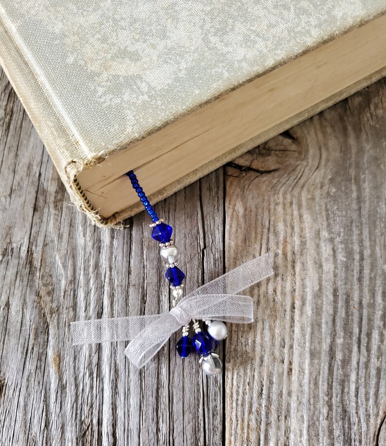 Mother Daughter Bookmark Beaded Book Lover Gift Heart Charm Etsy