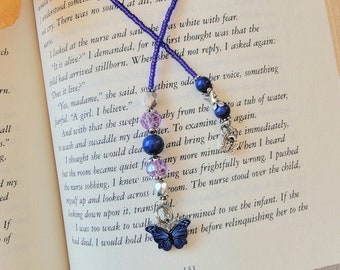 Whimsical Butterfly Beaded Bookmark: Perfect for Bookworms