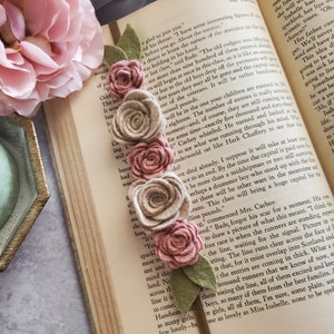 Flower Bookmark, Reader Gift, Bookworm, Planner Elastic Band, Gift For Her