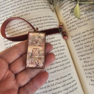 Marcapáginas con cinta de terciopelo de cobre, ideal para ratones de biblioteca, regalo para ella, regalo para maestra, regalo para madre imagen 4