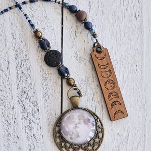 Moon Phase Bookmark, Choose Your Moon, Unique Bookmark, Beaded Moon Book Mark, Moon Lover, Book Lover Gift
