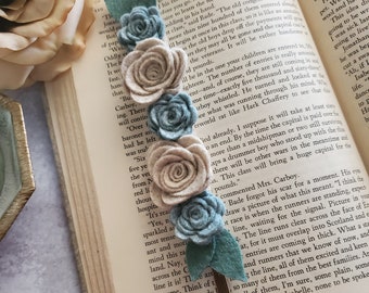 Flower Bookmark, Reader Gift, Bookworm, Planner Elastic Band, Gift For Her, Mother Gift
