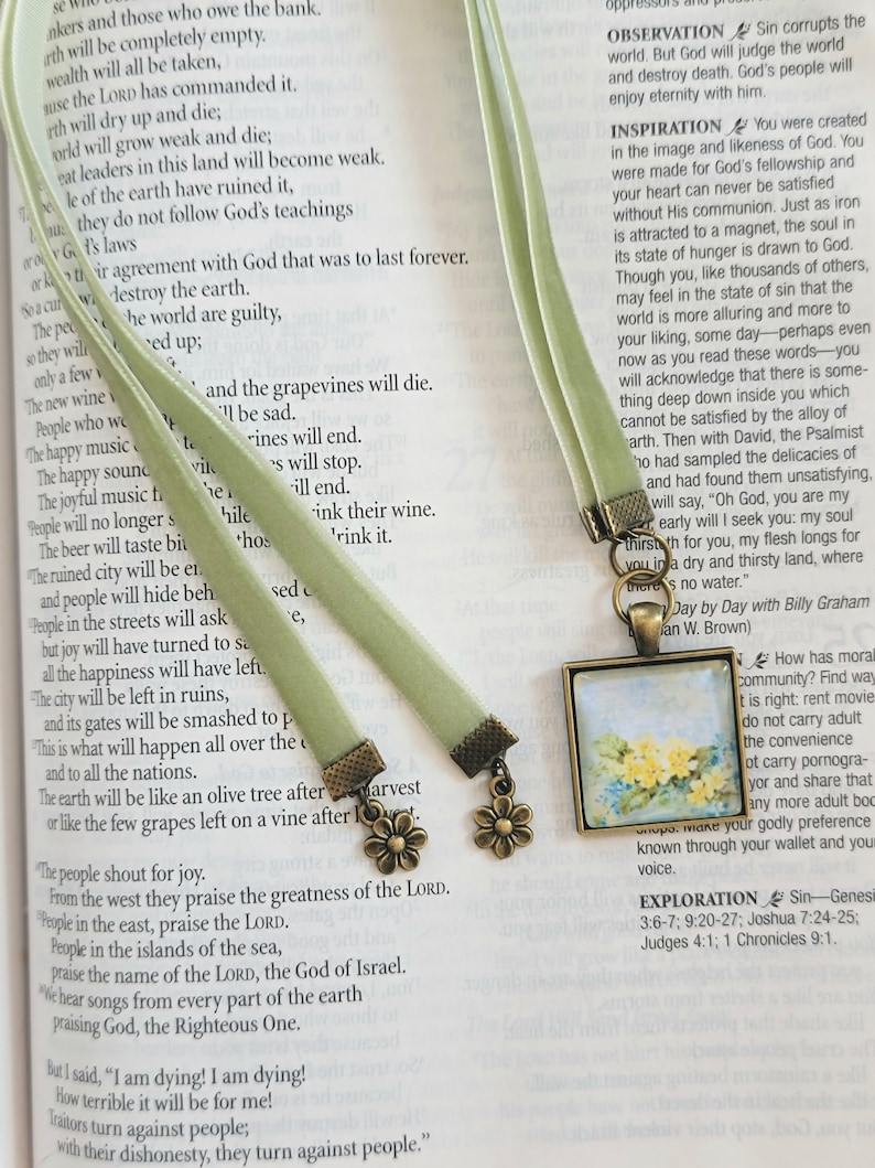 Multi-strand Velvet Bookmark, Bible, Cook Book, Hold Multiple Pages at Once, Gift for Her,, Teacher Gift, image 1