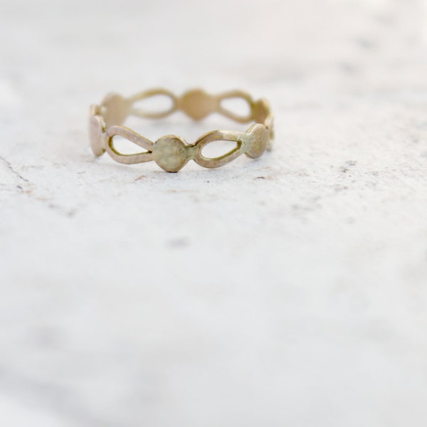 RESERVED FOR Sarah Allen - 2 14k Gold Filigree Dot Bands