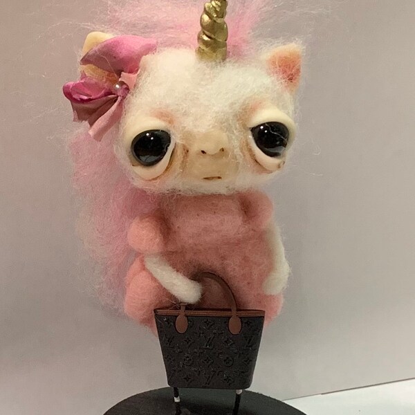 The sweetest unicorn Original one of a kind art doll