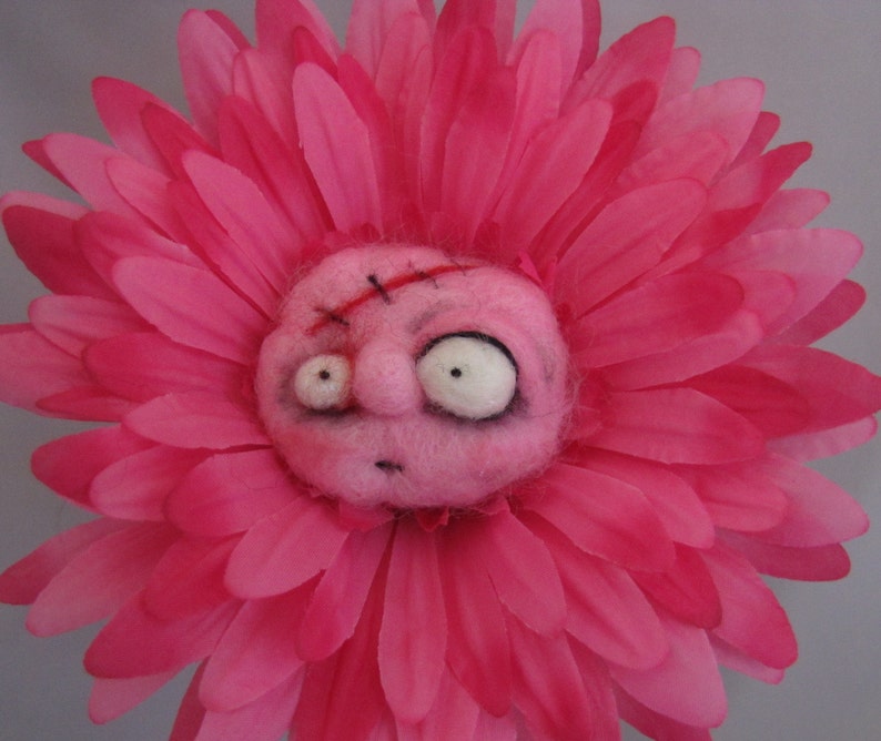 Pink ZOMBIE flower image 1